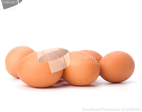 Image of eggs isolated on white background