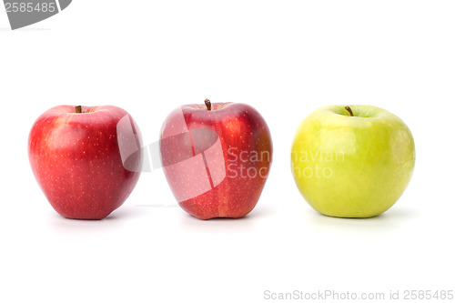Image of apples isolated on white background
