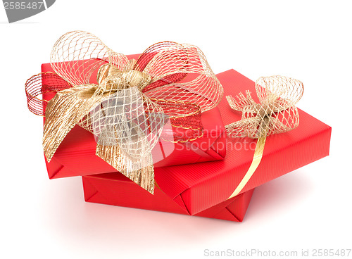 Image of 
Luxurious gifts isolated on white background 
