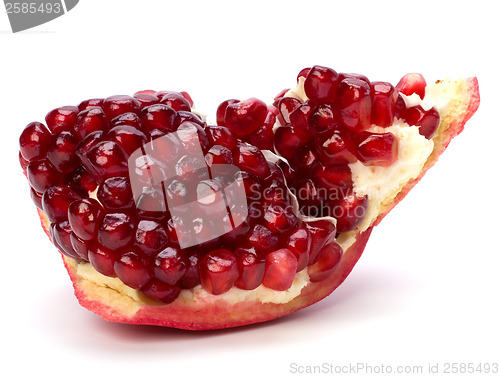 Image of pomegranate isolated on white background