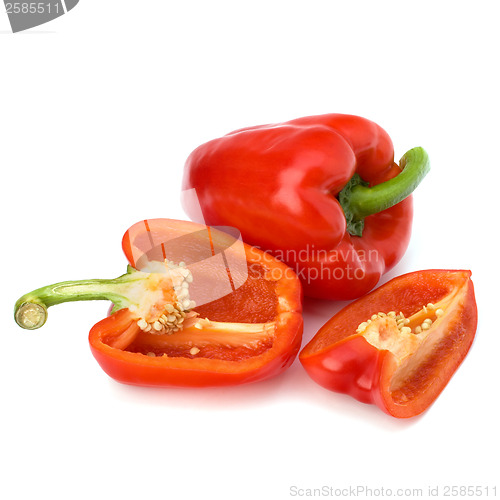 Image of sweet pepper isolated on white background