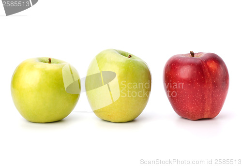 Image of apples isolated on white background