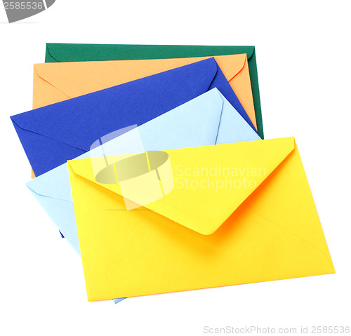 Image of envelopes isolated on white background
