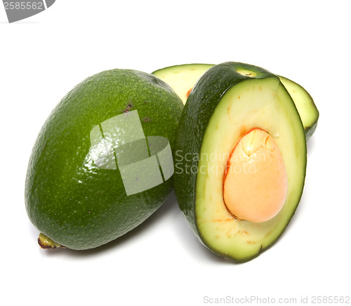 Image of avocado isolated on white background 