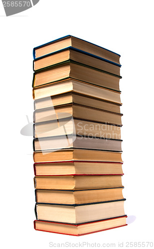 Image of book stack isolated on the white 

