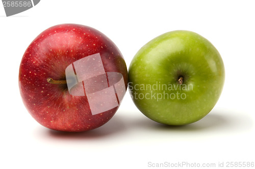 Image of apples isolated on white background