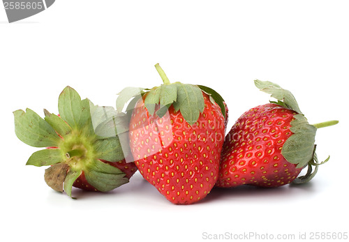 Image of Strawberries isolated on white background