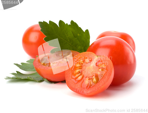 Image of Cherry tomato isolated on white background