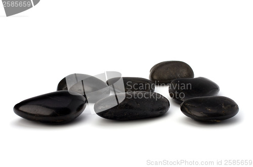 Image of zen stones isolated on the white background 