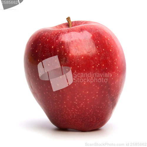 Image of red apple isolated on white background