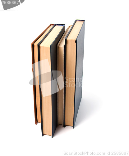 Image of books stack isolated on white