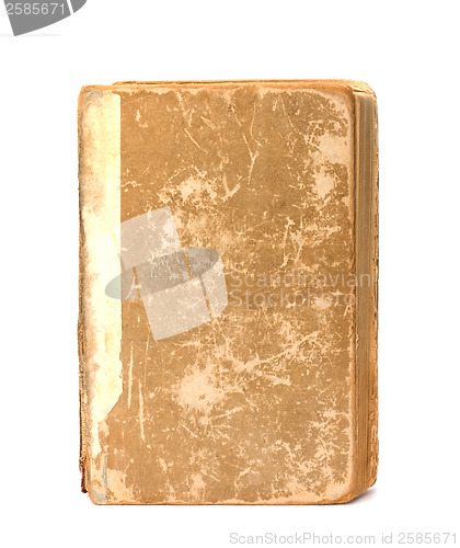 Image of tattered book isolated on white background