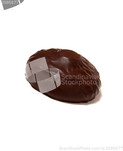 Image of chocolate  marshmallow isolated on white 