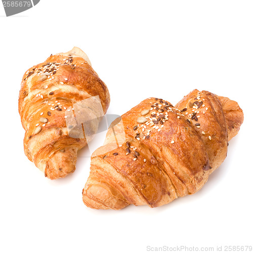 Image of croissant isolated on white background 