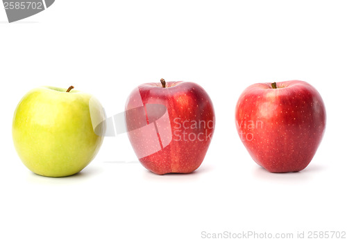 Image of apples isolated on white background