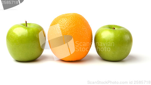 Image of fruits isolated on white background