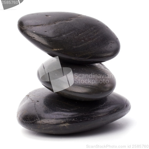 Image of zen stones isolated on white background 