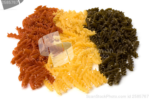 Image of Italian pasta isolated on white background 