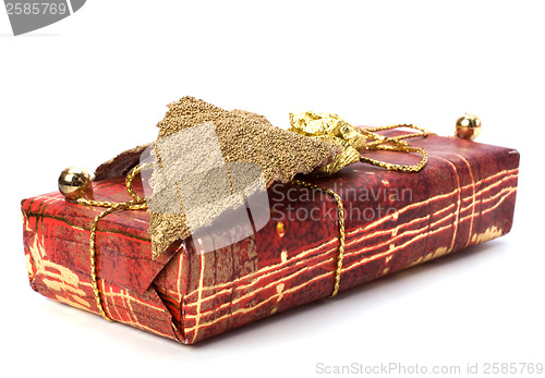 Image of gift  isolated on white background