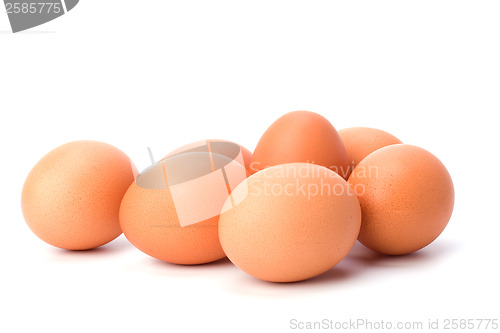 Image of eggs isolated on white background