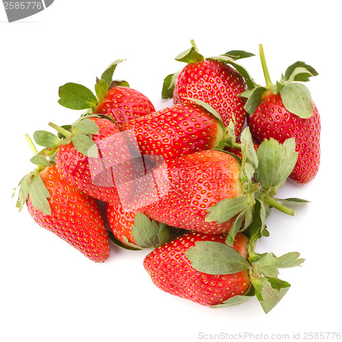 Image of Strawberries isolated on white background