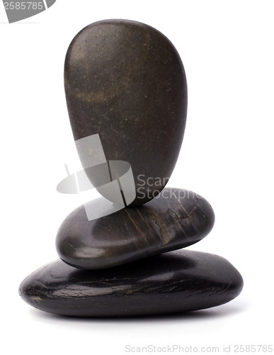 Image of zen stones isolated on white background 