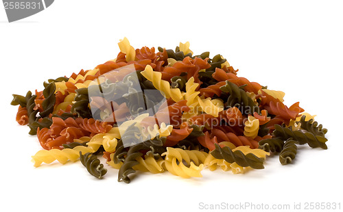 Image of Italian pasta isolated on white background 