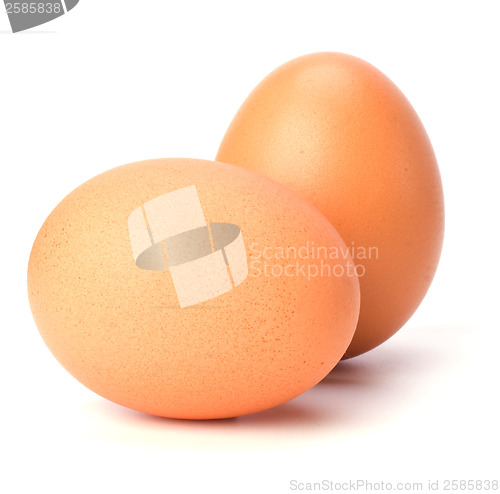 Image of eggs isolated on white background