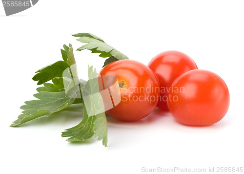 Image of Cherry tomato isolated on white background
