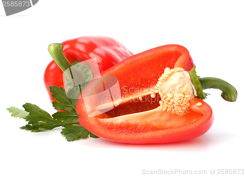 Image of sweet pepper isolated on white background 