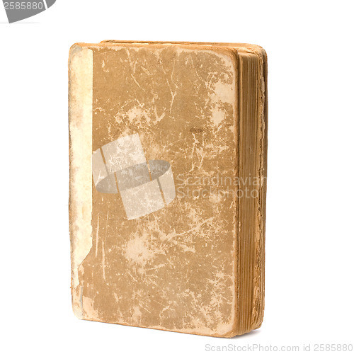 Image of tattered book isolated on white background