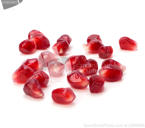 Image of pomegranate isolated on white background