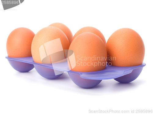 Image of eggs isolated on white background