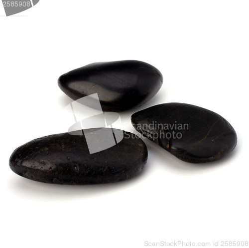 Image of zen stones isolated on the white background 