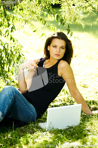 Image of Woman with laptop