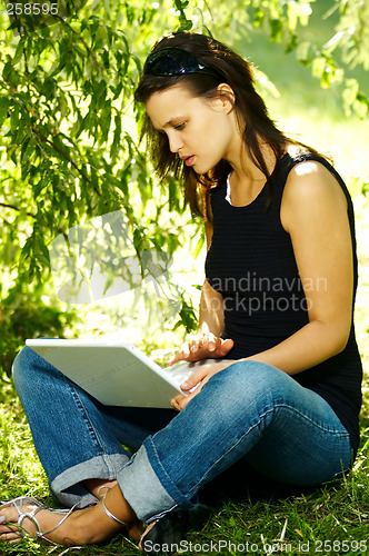 Image of Woman with laptop