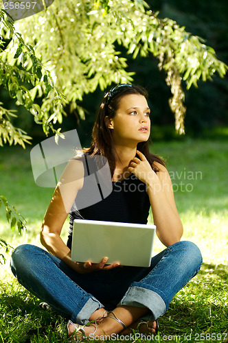 Image of Woman with laptop