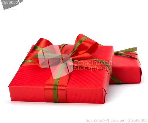 Image of festive gift box stack 
