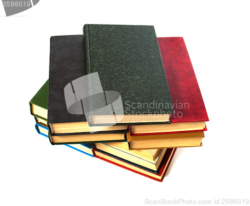 Image of book stack isolated on the white 

