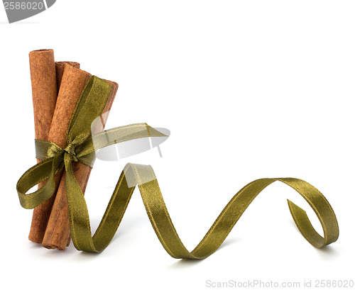 Image of Festive wrapped cinnamon sticks 