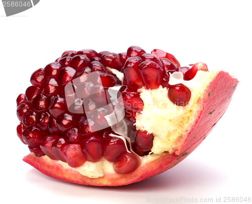 Image of pomegranate isolated on white background