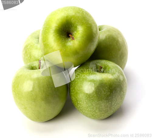 Image of apples isolated on white background