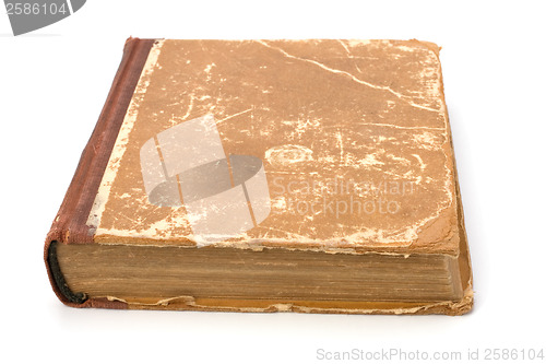 Image of tattered book isolated on white background