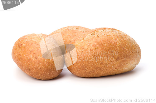 Image of rolls isolated on white background