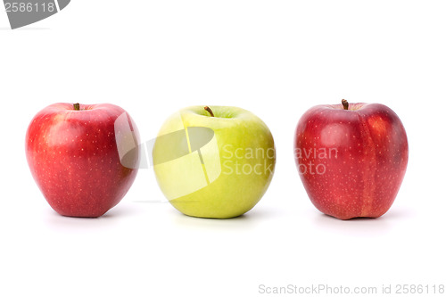 Image of apples isolated on white background