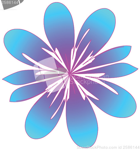 Image of raster.   stylized flower