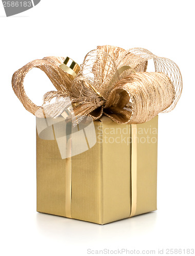 Image of Luxurious gift isolated on white background 