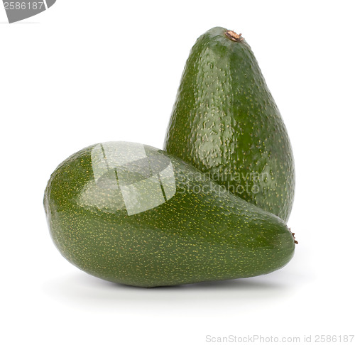 Image of avocado isolated on white background