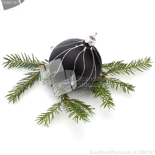 Image of Christmas decoration isolated on white background