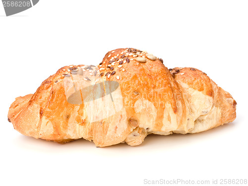 Image of croissant isolated on white background 